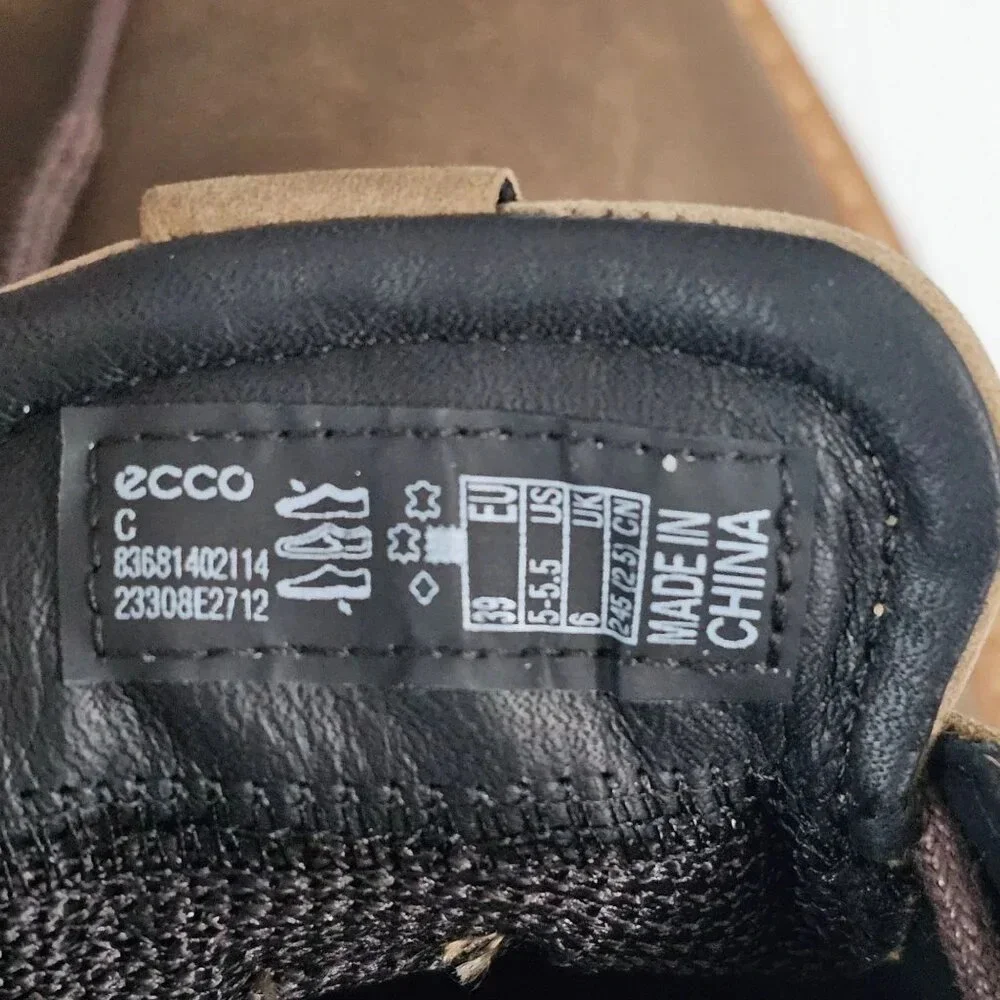 Ecco St.1 Hybrid Chukka Boot Mens EU 39 Brown Leather Waterproof Comfort NEW